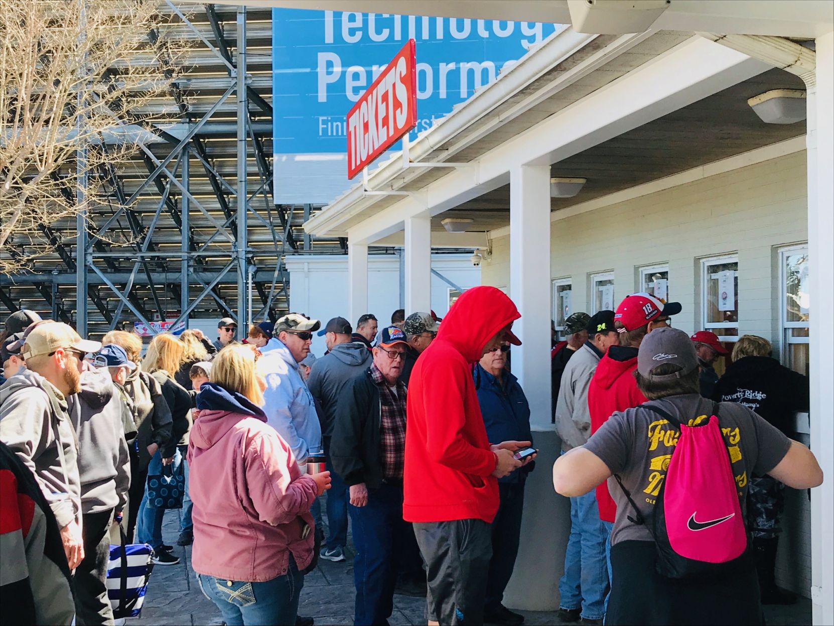 Martinsville Truck Races Fans lineup for tickets at Martinsville.jpg